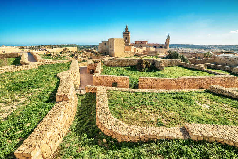 Victoria, Gozo island, Malta: Ruinen einer Siedlung