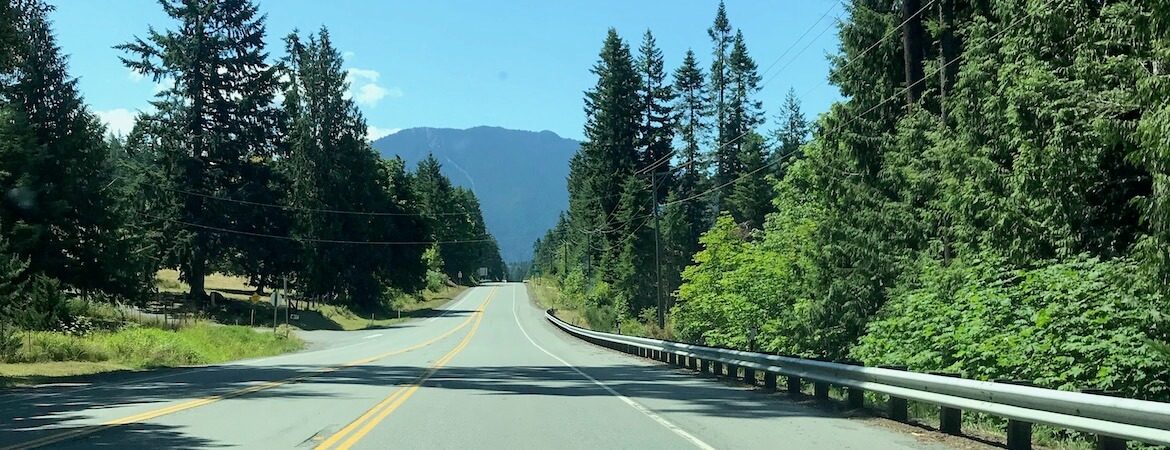 Straße im Nordwesten der USA