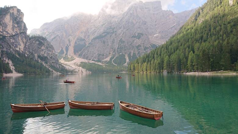 Der Pragser Wildsee in Südtirol