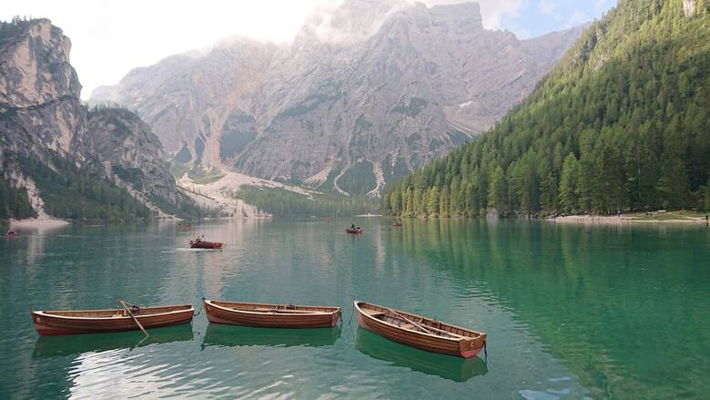 Der Pragser Wildsee in Südtirol 