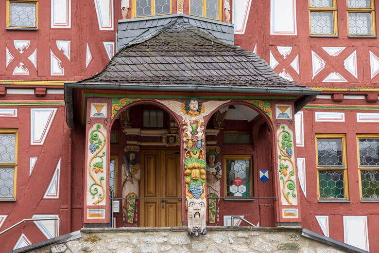 Rathaus in Hadamar auf der Deutschen Fachwerkstraße