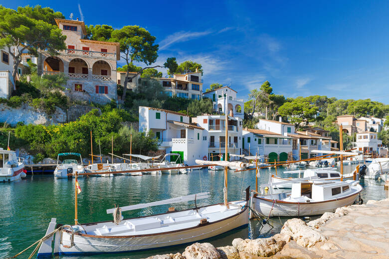 Fischerboote im Dorf Cala Figuera auf Mallorca