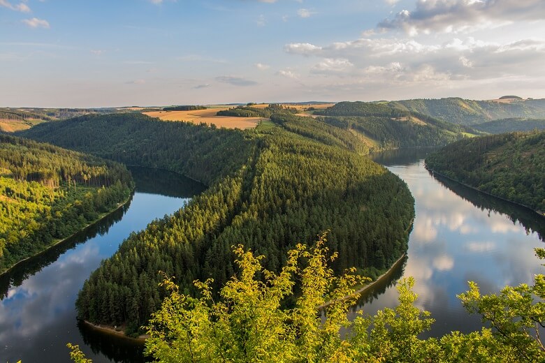 Saaleschleife am Thüringer Meer