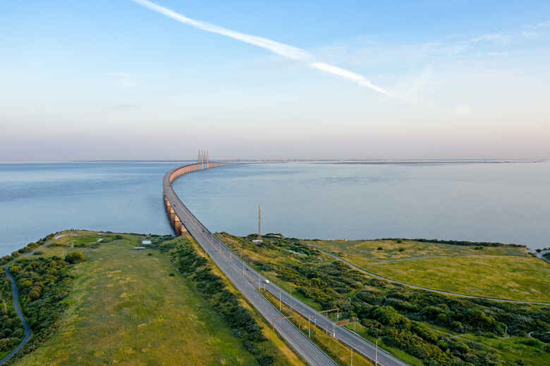 Öresundbrücke zwischen Dänemark und Schweden