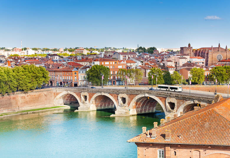 Toulouse und Pont Neuf an der Garonne