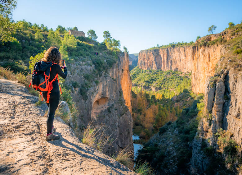 Die imposante Schlucht im Wandergebiet los Calderones, Chulilla, Valencia