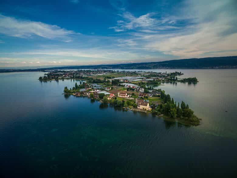 Blick auf die Insel Reichenau am Bodensee