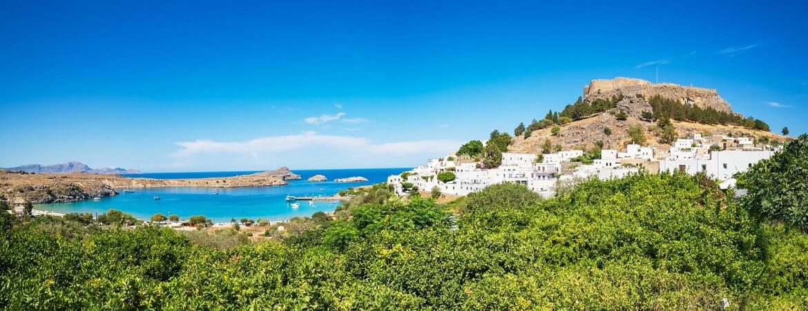 Blick auf Rhodos in Griechenland