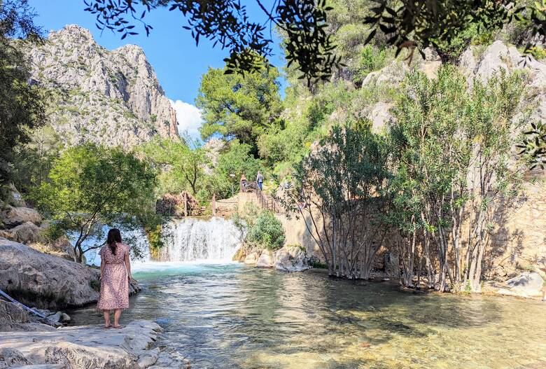 Wasserfall an den Fonts d'Algar nahe Alicante