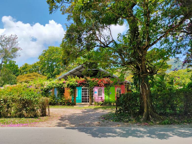 Buntes Haus in El Valle de Anton in Panama