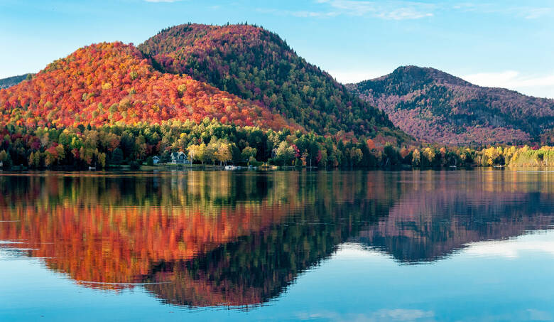 Indian Summer in der Region Québec in Kanada