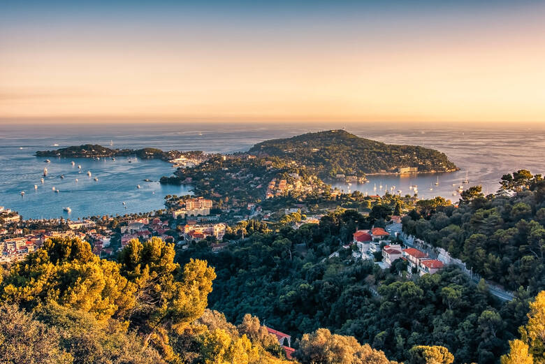 Küste von Saint-Jean-Cap-Ferrat in Frankreich