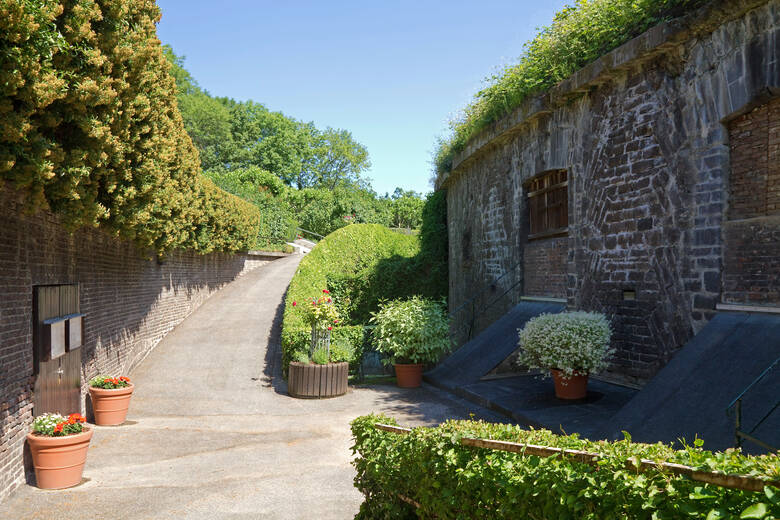 Rosengarten in Köln in einem alten Fort