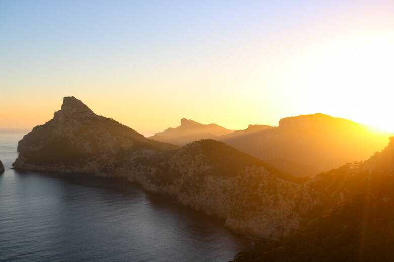 Sonnenaufgang am Cap Formentor auf Mallorca
