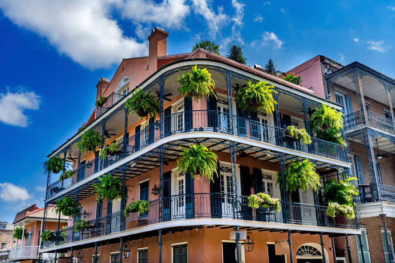French Quarter in New Orleans, USA