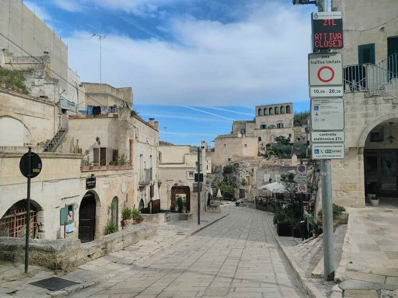 Verkehrsberuhigte Zone in Italien