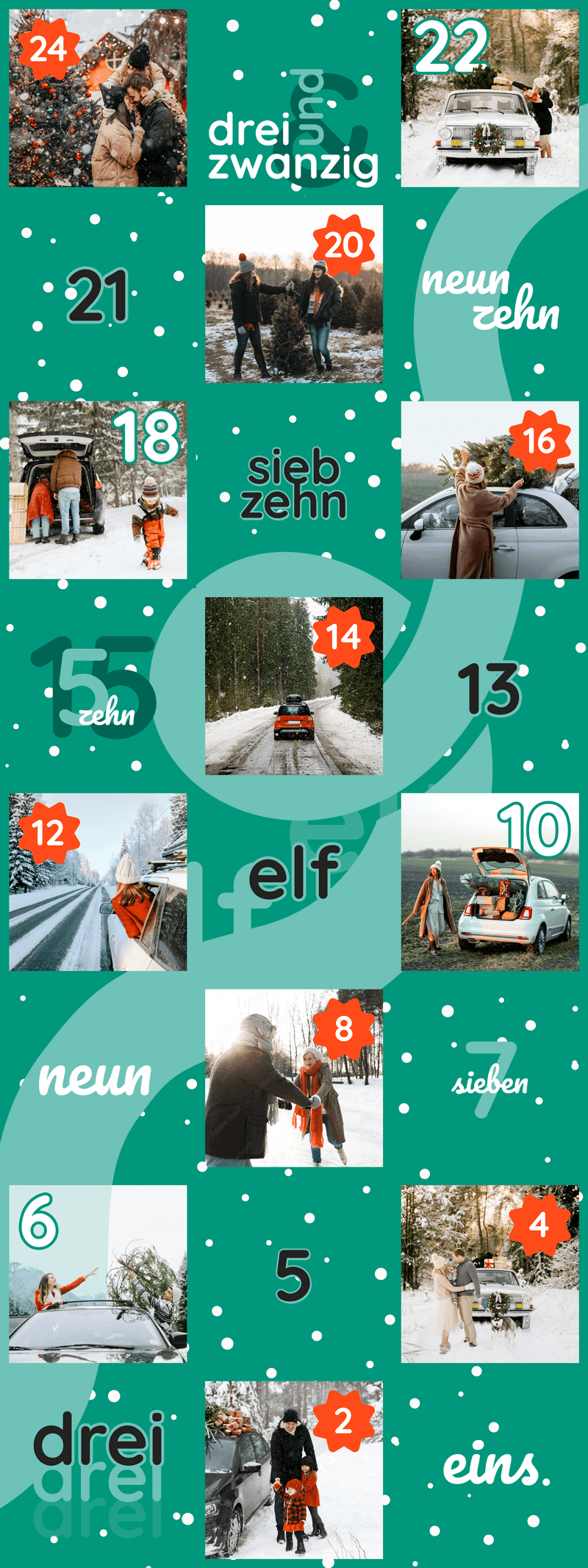 Adventskalender von billiger-mietwagen.de