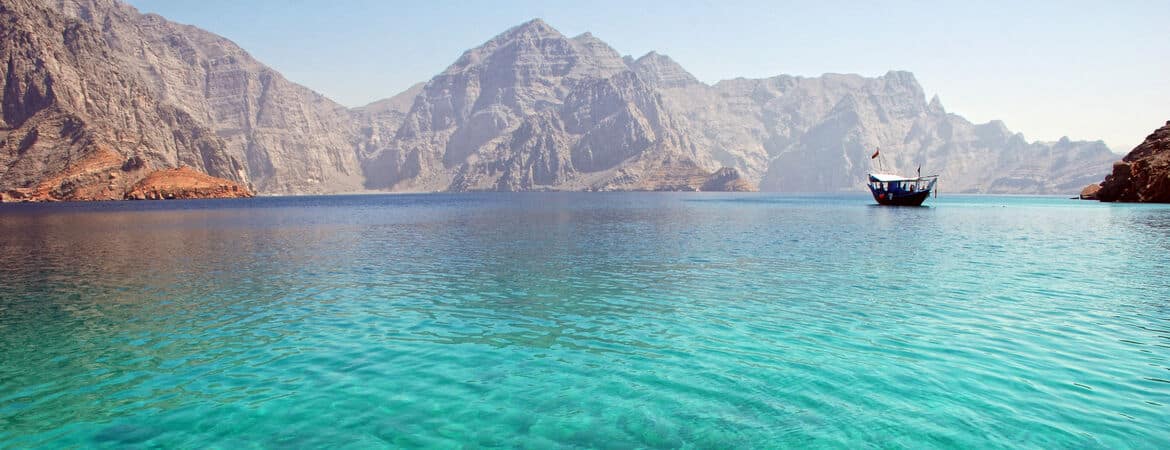 Kristallklares Wasser im Norden vom Oman