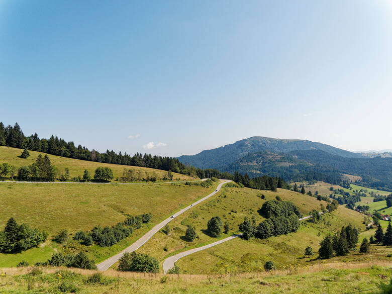 Blick auf die Hochschwarzwaldstraße