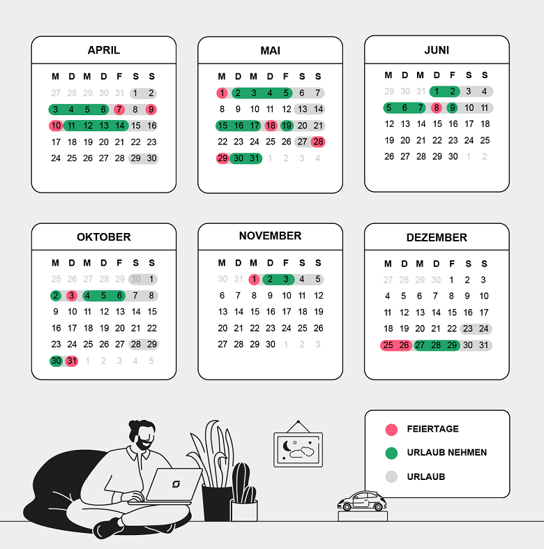 Kalender: Das sind die Brückentage 2023