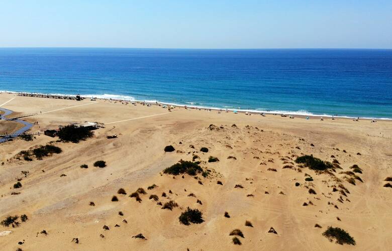 Die weitläufigen Sanddünen des Spiaggia di Piscinas