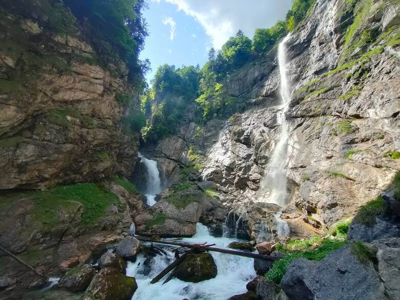 Wasserfall im Echerntal in Österreich