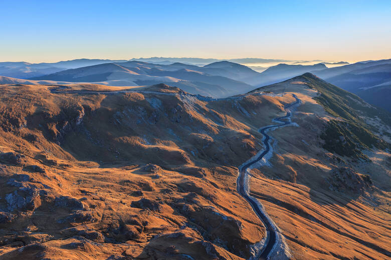 Panoramastraße Transalpina in den Alpen von Rumänien